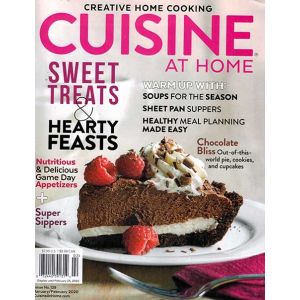 Creative Home Cooking Cuisine at Home Magazine Issue 02 Year 2020
Cuisine at Home inspires home cooks to elevate their skills and confidence in the kitchen with approachable recipes and techniques.