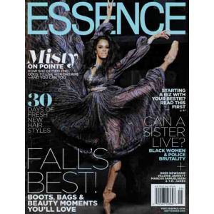 Essence Magazine Issue 9 Year 2015 Misty Copeland
Essence is a monthly lifestyle magazine covering fashion, beauty, entertainment, and culture.