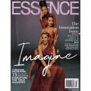 Essence Magazine Issue 3 Year 2019 Willow, Jada & Adrienne
Essence is a monthly lifestyle magazine covering fashion, beauty, entertainment, and culture.