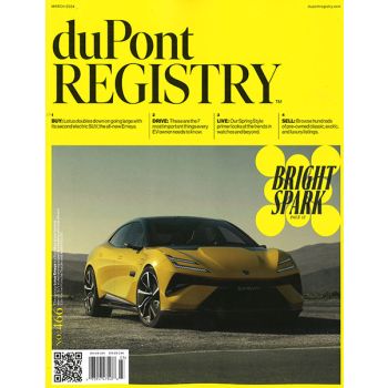 Dupont Registry Magazine Issue 2 Year 2024
The ultimate source for all things high-end, from exotic cars and exclusive real estate to luxury watches and private jets.