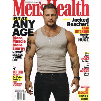 Men's Health Magazine Issue 4 Year 2024
Alan Ritchson Cover, Fit At Any Age