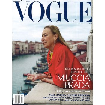 Vogue Magazine Issue 3 Year 2024
Miuccia Prada Cover