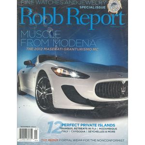 Robb Report Magazine Issue 11 Year 2011
Luxury Lifestyle