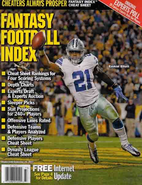 The new Fantasy Index Cheat Sheet is available now. - Fantasy Index